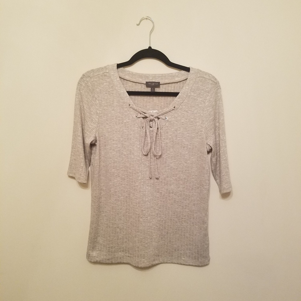 The Limited V Neck tie top